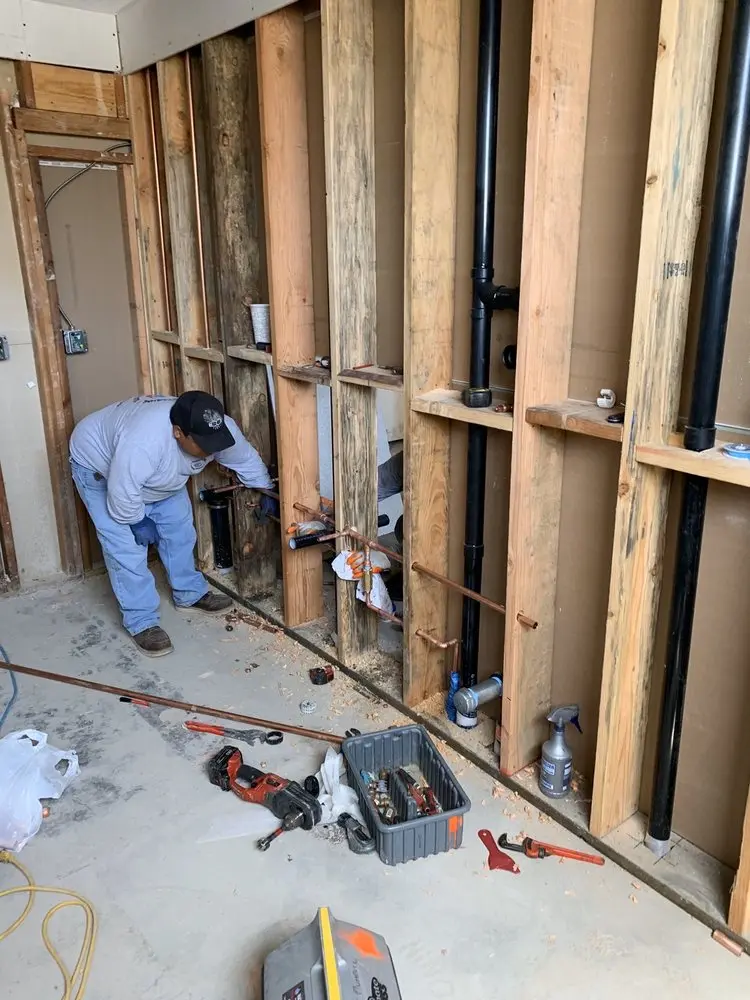 Commercial rough-in plumbing for Gas Line Repair in Silver Firs
